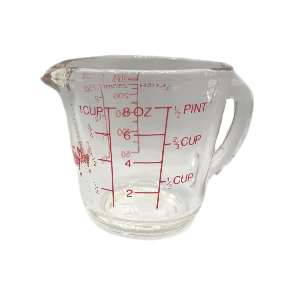 Vintage Fire-King Anchor Hocking Glass 1-Cup Measuring Cup #496
